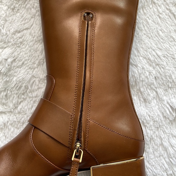 Tory Burch - Women's - Brown Leather Riding Boot - Size 7 - Picture 8 of 16